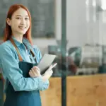 Start up of enterprise women leader the new company self confident