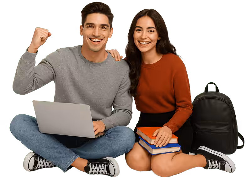 Ai dalle generated male and female sitting happy 02